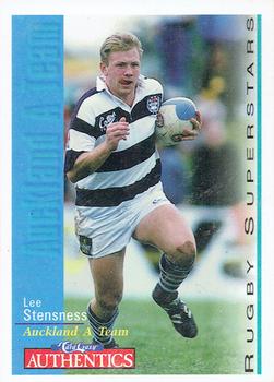 1995 Card Crazy Authentics Rugby Union NPC Superstars #27 Lee Stensness Front